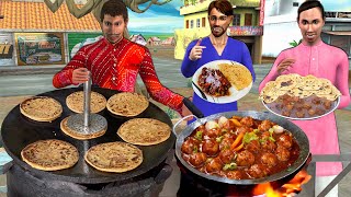 Lalchi Manchurian Paratha Wala Street Food Famous Manchurian Paratha Hindi Kahaniya Moral Stories [upl. by Dorris428]