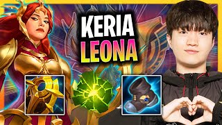 KERIA BRINGS BACK LEONA SUPPORT  T1 Keria Plays Leona Support vs Rell Season 2024 [upl. by Animaj]