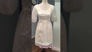 Vintage Grammas Wedding dress transformation 1969s [upl. by Cassandre]