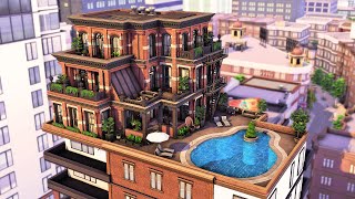 Tribeca Penthouse Apartment  The Sims 4 Speed Build [upl. by Aierb]