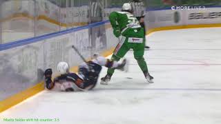 Moritz Seider hitting the SHL [upl. by Tann]