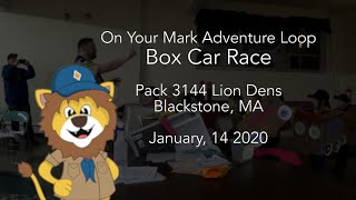 On Your Mark Lions Pack 3144 Box Car Race 11420 [upl. by Niboc]