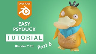 Blender Beginner fur pokemon  psyduck  Tutorial  Part 6 [upl. by Lotus]