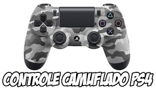 Controle CAMUFLADO IRADO do PS4 Unboxing [upl. by Oicnerolf695]