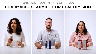 PHARMACISTS ADVICE FOR HEALTHY SKIN SKINCARE PRODUCTS REVIEWS [upl. by Hartfield]