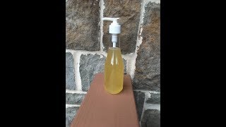 CPLSLiquid soap making using the cold process method Recipe in video [upl. by Lladnor]