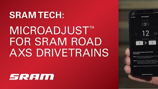 MicroAdjust™️ for SRAM Road AXS Drivetrains [upl. by Nimajnab95]