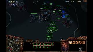 Zergling rush in Monobattle for the win  Starcraft 2 Arcade [upl. by Yerok]