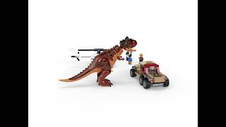 76941  LEGO Jurassic World Urmarirea dinozaurului Carnotaurus [upl. by Auqkinahs]