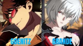 GBVSR High Level Gameplay Goenitz Belial VS Grande Lucilius [upl. by Ainoloppa]