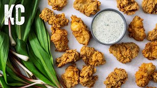 THE BEST FRIED OYSTERS  with Ramp Sauce [upl. by Enneite966]