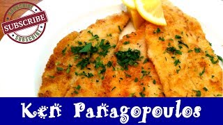 Baked Filet of Sole  Lightly Breaded w Parmesan [upl. by Jonathan]