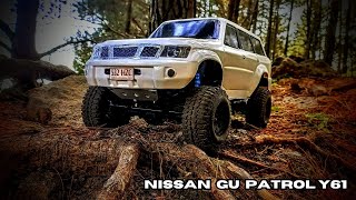 110 Nissan GU Y61 Patrol Rock Crawling adventure nissan automobile rccar offroad [upl. by Assilen]