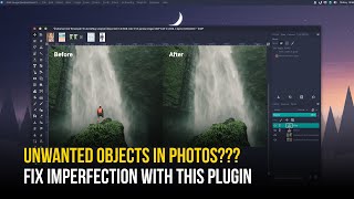 Install GIMP Resynthesizer Plugin on Linux  Heal Selection to Remove Unwanted Object From Photo [upl. by Sabanrab655]