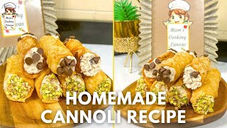 Cannoli Recipe Italian  Cannoli shell recipe  Best Italian Desserts  Sweet Dessert Recipes Easy [upl. by Aelak]