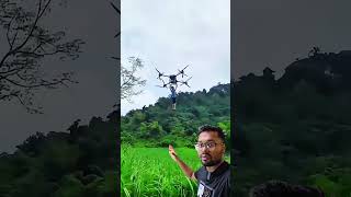 10 litres agriculture spraying drone hand landing [upl. by Eednam]