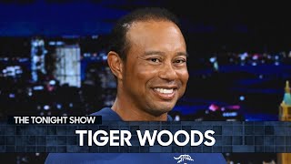 Tiger Woods Explains Viral Masters Tree Meme Backstory Talks First HoleinOne at Age 8 [upl. by Enier]