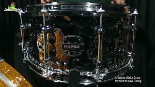 Caixa Mapex Armory Daisy Cutter Hammered Steel 14x65quot Quick Check [upl. by Livvy]