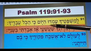 SLOW READING OF PSALM 1199193 IN THE HEBREW LANGUAGE [upl. by Myrvyn]