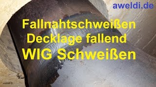 Fallnahtschweißen Fallnaht WIG Schweißen Rohre schweißen Rohrschweißen Industrie YouTube Video [upl. by Acsicnarf]