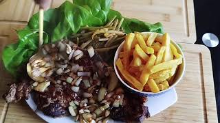 Entrecôte frite food cooking yummy recipe bœuf entrecote recette [upl. by Dasa]