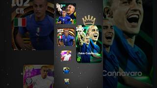 Fabio Cannavaro Top 6 Cards in eFootball 2025 efootball efootball2025 ytshorts shorts [upl. by Naud]