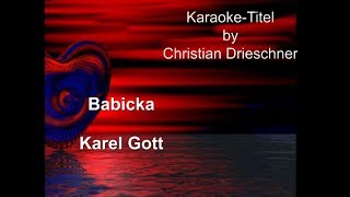 Babicka  Karel Gott  Karaoke [upl. by Sholley]