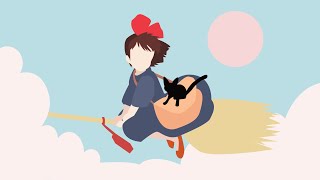 Kiki’s Delivery Service  A Town With Ocean View  Joe Hisaishi [upl. by Adnwahsal]