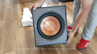 Klipsch R120SW Subwoofer Unboxing [upl. by Nniuqal]