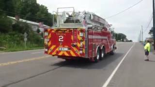 Mt Carmel Truck 2 Responding  Working Fire in Shamokin [upl. by Vizzone]