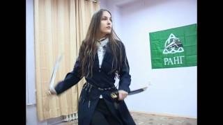 The Dance of Cossack Girl with a Sword  Arkona  Kupala and Kostroma HD [upl. by Elodia426]