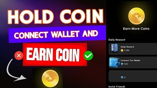 hold coin connect wallet in all exchange ।। hold coin wallet connect kaise karen [upl. by Hulen]