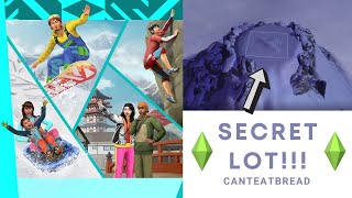 UNLOCKING the SECRET lot in Snowy Escape  Sims 4  Canteatbread [upl. by Aimerej589]