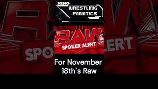 SPOILER ALERT November 18ths Raw Spoilers Rhea Ripley Returns [upl. by Naesad]