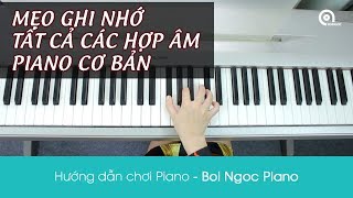 Mẹo Ghi Nhớ Các Hợp Âm Piano Cơ Bản Dễ Nhất  Hướng dẫn Piano  Piano Tutorial [upl. by Ecirtaed988]