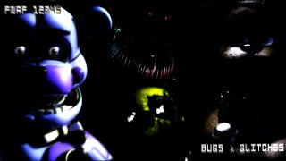 FIVE NIGHTS AT FREDDYS 1 2 3 4 5 BUGS AND GLITCHES [upl. by Annabela]