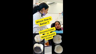 Zirconia Crown vs Metal Ceramic Crown । Which one is better [upl. by Anetta]