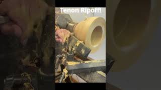 Tenon Ripoff while making Easter Egg woodturningnz woodturning TurningStarkers [upl. by Ahsiena]