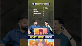 Top 10 Richest States in India  Richest and Poorest States in India  biggboss salmankhan mumbai [upl. by Nalehp41]