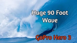 Huge waves Watch Garret McNamara surf a 90 foot wave GoPro Hero 3 [upl. by Heilman]