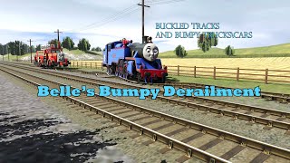 Belles Bumpy Derailment  Buckled Tracks and Bumpy TrucksCars  Clip Remake [upl. by Grussing]