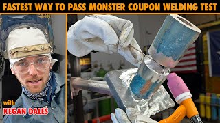 Is This The Fastest Way to Pass a Monster Coupon Welding Test TIG  STICK ROD [upl. by Ecinaej297]