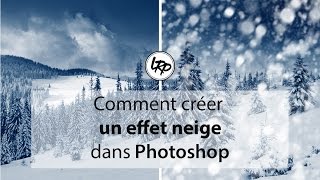 Comment Créer un EFFET NEIGE dans PHOTOSHOP [upl. by Nwahsiek]