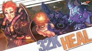 mL7  MOIRA amp ZEN CARRY SUPPORT WITH 32K HEALING OVERWATCH [upl. by Annoynek]