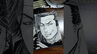 Drawing YAMI SUKEHIRO 🐮 asmr satisfying shorts [upl. by Zumstein]