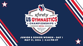 2024 Xfinity US Gymnastics Championships  Junior amp Senior Women  Day 1 [upl. by Nnayllehs72]