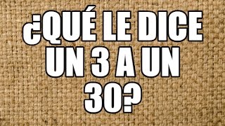 5 Adivananzas con Respuesta en Español ¿Qué le dice un 3 a un 30 [upl. by Duma14]