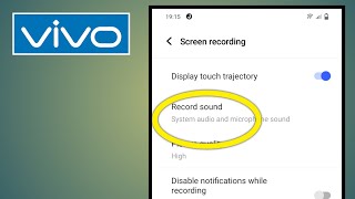 Vivo Screen Recording With Audio  Screen Recording With Sound  Screen Record With Sound [upl. by Yetnruoc235]