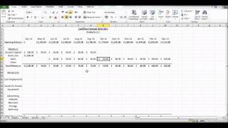 How to Create a Cash Flow Forecast using Microsoft Excel  Basic Cashflow Forecast [upl. by Akcinehs]