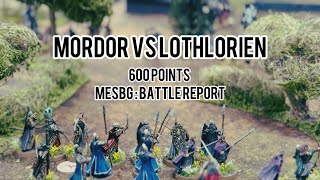 Mordor Black Gate Opens LL Vs Lothlorien  600 points Middle Earth SBG Battle Report [upl. by Eilujna]